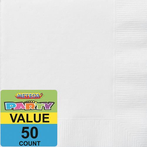 50pk White Napkins